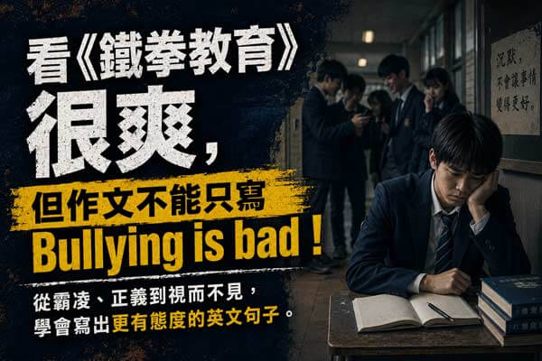 看《鐵拳教育》很爽，但作文不能只寫 Bullying is bad！