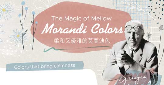 柔和又優雅的莫蘭迪色 The Magic of Mellow Morandi Colors