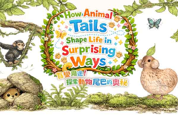 How Animal Tails Shape Life in Surprising Ways　　百變用途！探索動物尾巴的奧祕