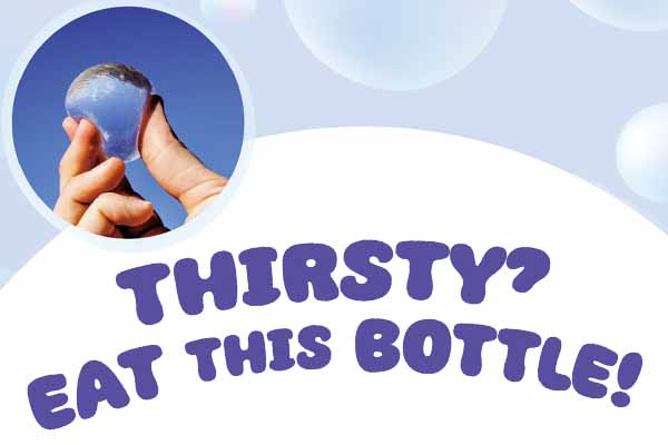 可以「吃」的水：你的環保新選擇！Thirsty? Eat This Bottle!