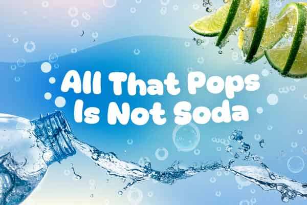 氣泡水的必要成分：水、氣泡，還有美好的味道All That Pops Is Not Soda