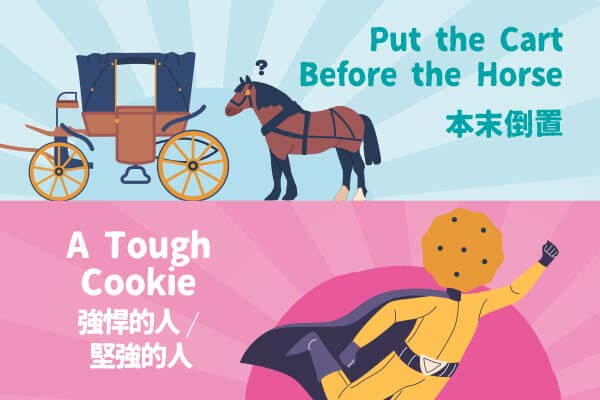 1.本末倒置2.強悍的人 ∕ 堅強的人