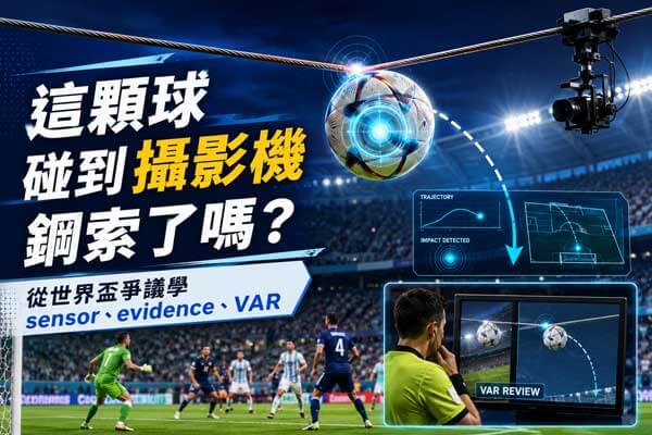 【科普+運動英文】球碰到鋼索了嗎？解密 FIFA 智慧足球判定！看世界盃爭議學 VAR、sensor 等實用新聞英文